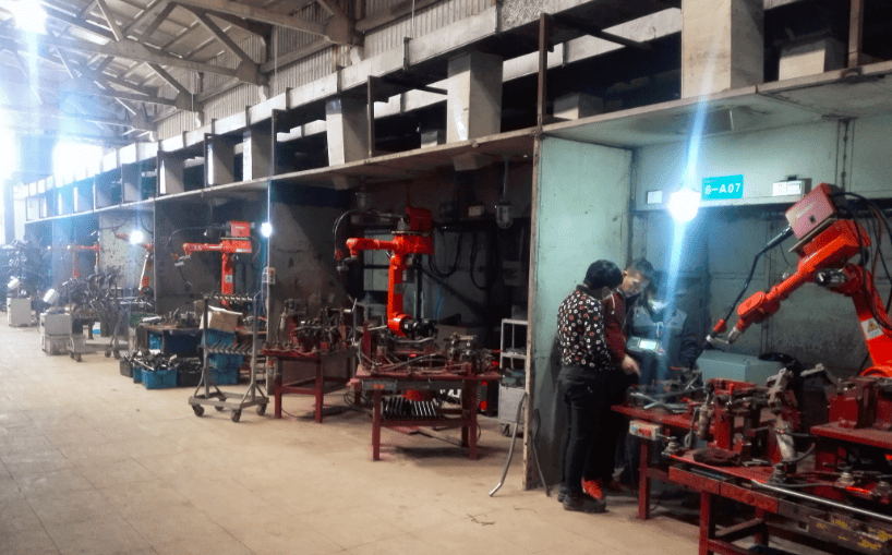 錢江摩托制造現場 - 麥格米特全數字化工業重載逆變氣保焊機